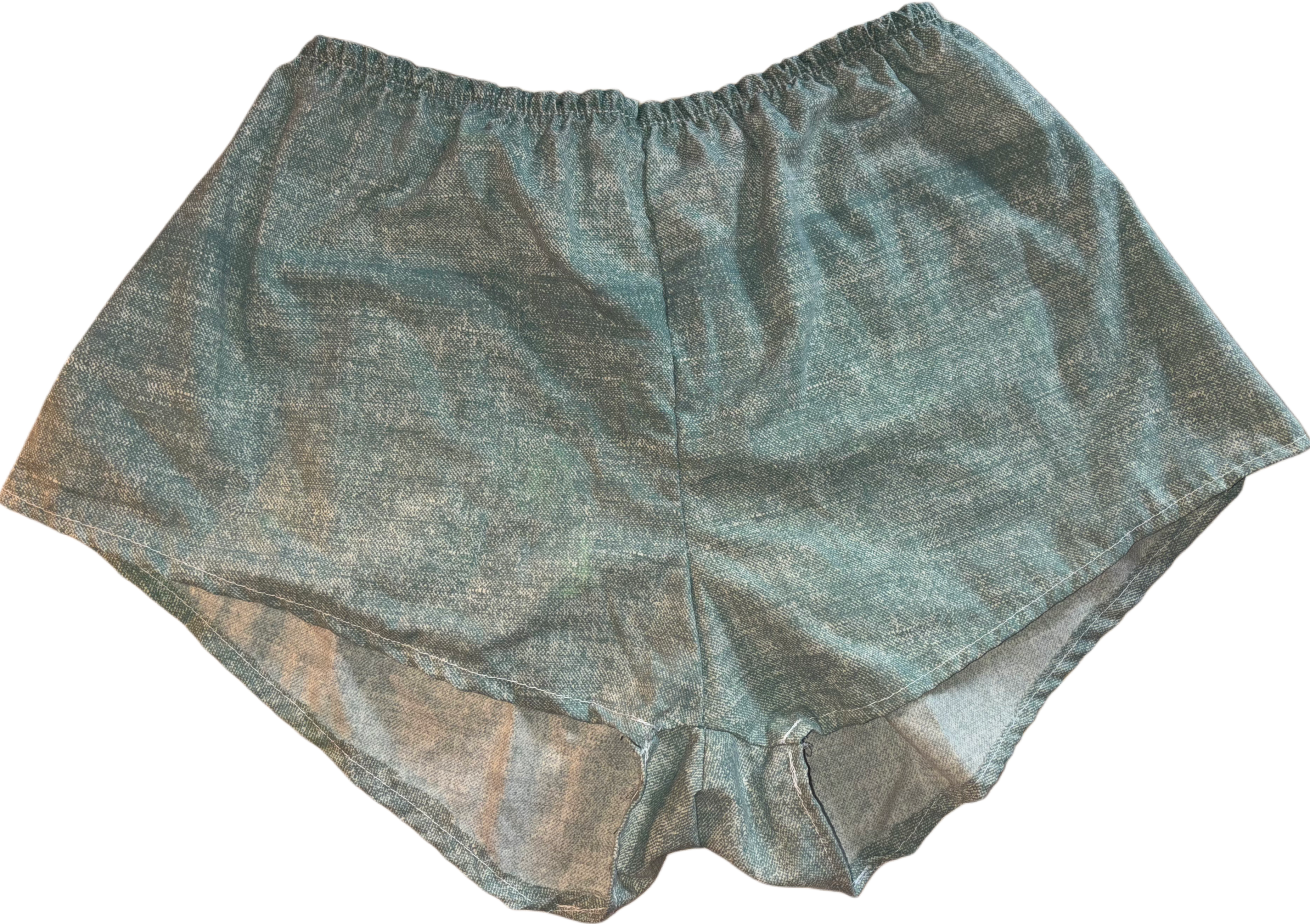 Green handmade shorts